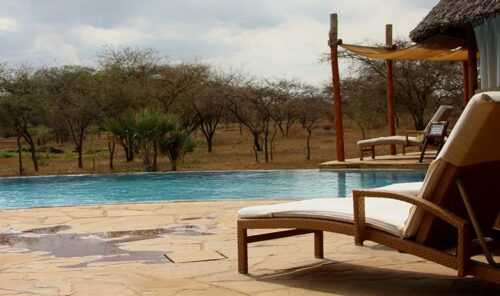 water pool in tent resorts in jaipur