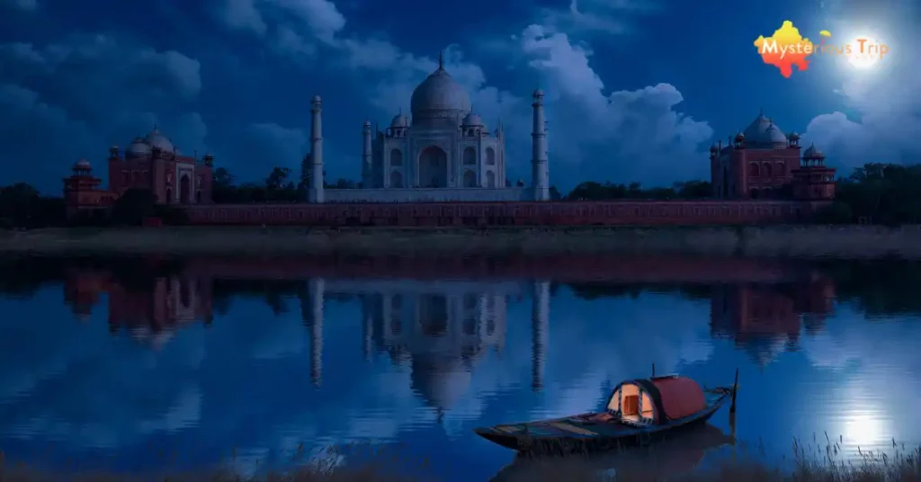 Taj Mahal Night View Photos
